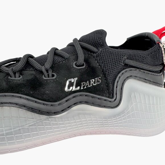 Christian Louboutin Arpoador Black Suede Sock Sneakers Size 40.5 US 10.5 Women's - Picture 9 of 16
